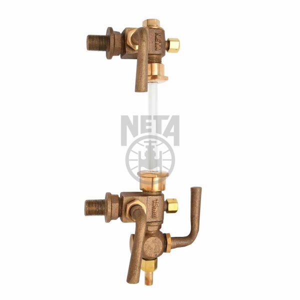 bronze-asbestos-packed-water-level-gauge Screwed Ends, Left Hand Operated