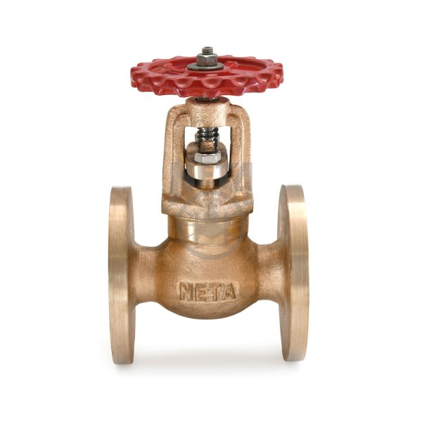 Bronze Globe Steam Stop Valve Straight or Right Angle Type, Flanged Table 'F' Ends