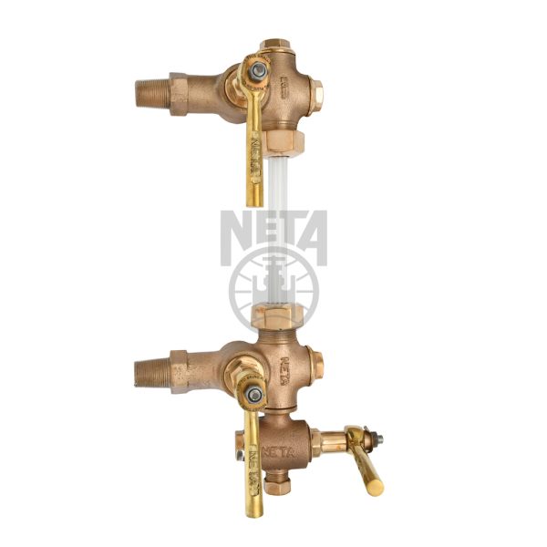 bronze-sleeve-packed-water-level-gauge-3 Screwed Ends, Left Hand Operated