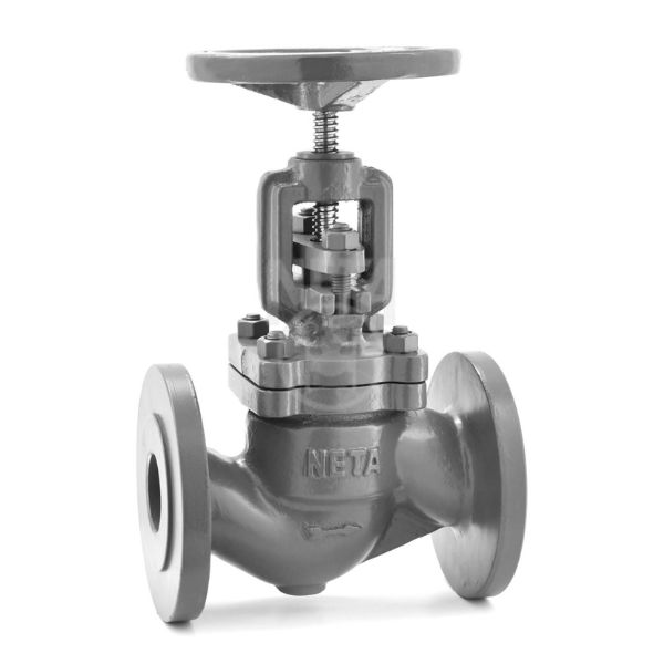 Cast Iron Globe Stop Valve, PN 16 With Bronze Trim